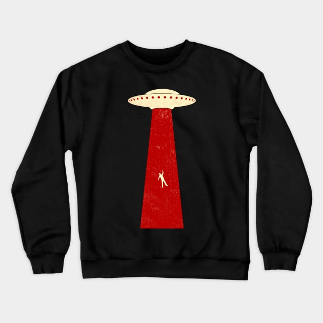 Spaceship beam Crewneck Sweatshirt by Drop23